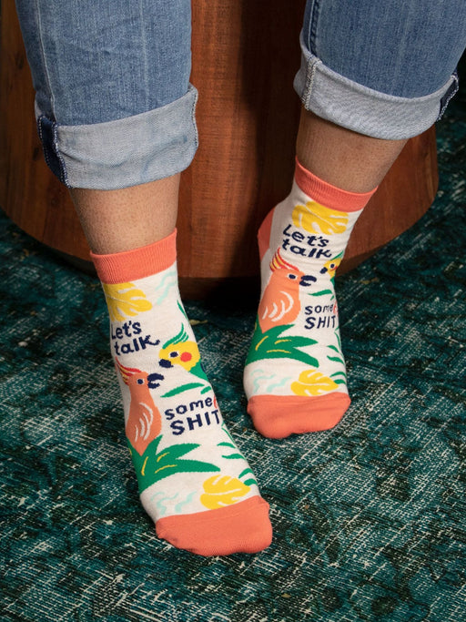 Talk Some Sh*t Ankle Socks by Blue Q | Gifts & Accessories | Light Years