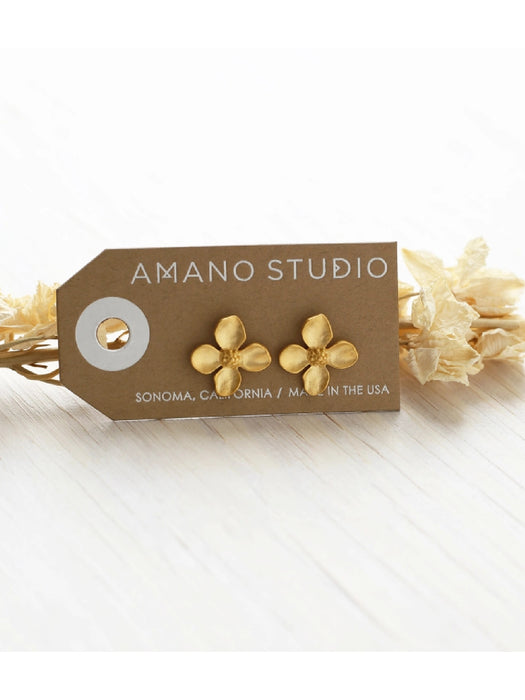 Dogwood Flower Posts by Amano Studio | Gold Plated Studs Earrings | Light Years