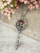 Key to the Mushroom Kingdom Necklace | Antique Silver Chain | Light Years