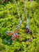 Flying Amber Butterfly Necklace | Sterling Silver Chain Pendant | Light Years