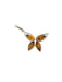 Flying Amber Butterfly Necklace | Sterling Silver Chain Pendant | Light Years