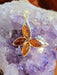 Flying Amber Butterfly Necklace | Sterling Silver Chain Pendant | Light Years