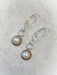 Double Circle Gemstone Dangles | Sterling Silver Earrings | Light Years