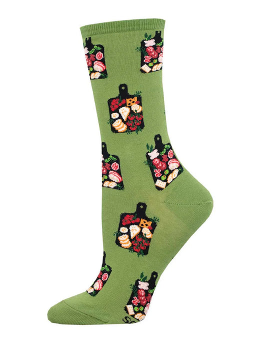 Charcuterie Board Socks | Green Blue Crew Socks Gifts | Light Years