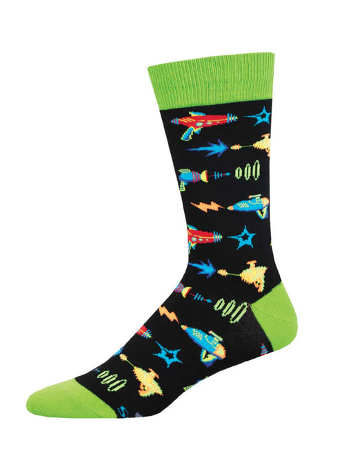 Ray Gun Space Blasters Men's Socks | Gifts & Accessories | Light Years