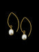 Marquis Pearl Dangle Earrings | Sterling Silver Gold Vermeil | Light Years Jewelry