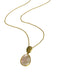 Mother of Pearl Oval Necklace | Gold Vermeil Chain Pendant | Light Years