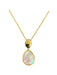 Mother of Pearl Oval Necklace | Gold Vermeil Chain Pendant | Light Years