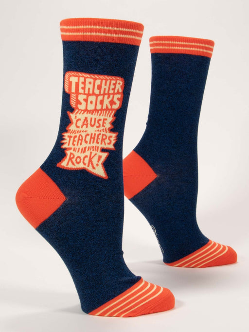 Teachers Rock Crew Socks by Blue Q | Gifts & Accessories | Light Years