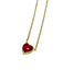 CZ Heart Valentine Necklace | Gold Vermeil Chain Pendant | Light Years