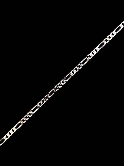 3mm Figaro Chain Bracelet | Sterling Silver 7" | Light Years Jewelry