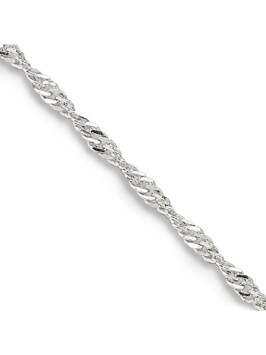 Singapore Chain Bracelet | Sterling Silver 7" | Light Years Jewelry