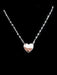 Flat Heart Necklace | Gold Silver Plated Chain Charm 16" 18" | Light Years