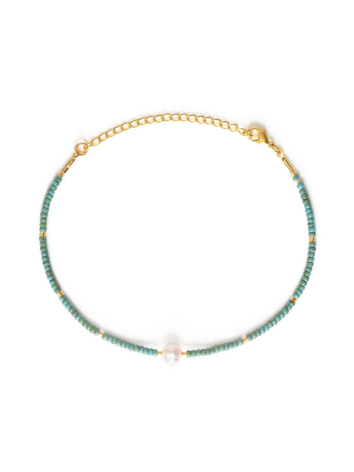 Pearl & Miyuki Beaded Bracelet by Amano Studio | Turquoise Coral | Light Years