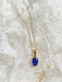 Oval Cut Gemstone Necklace | 14kt Gold Vermeil Pendant Chain | Light Years