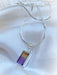 Faceted Ametrine Necklace | Sterling Silver Pendant Chain | Light Years