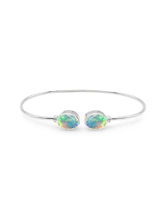 Ethiopian Opal Cuff Bracelet | Sterling Silver | Light Years Jewelry