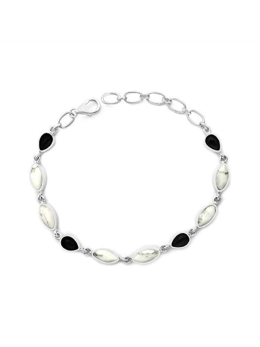 Howlite & Onyx Bracelet