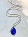 Lapis Cabochon Pendant | Sterling Silver Necklace | Light Years Jewelry