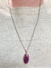 Oval Ruby Pendant | Sterling Silver Necklace | Light Years Jewelry