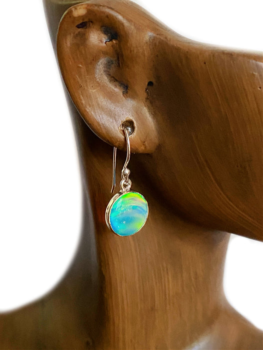 Galaxy Opal Dangles | Sterling Silver Gemstone Earrings | Light Years