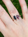 Black Tourmaline Coffin Ring | Sterling Silver Size 4 5 6 7 8 9 10 | Light Years