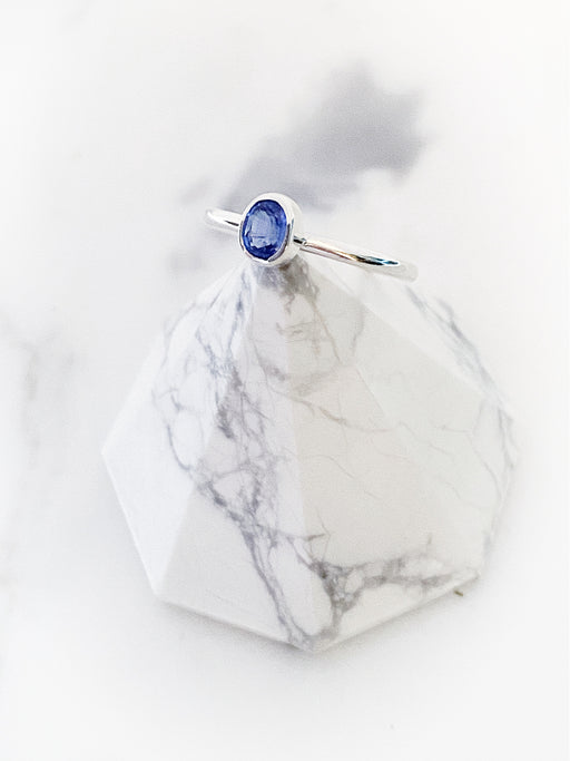 Petite Cut Kyanite Ring | Sterling Silver Size 4 5 6 7 8 9 10 | Light Years