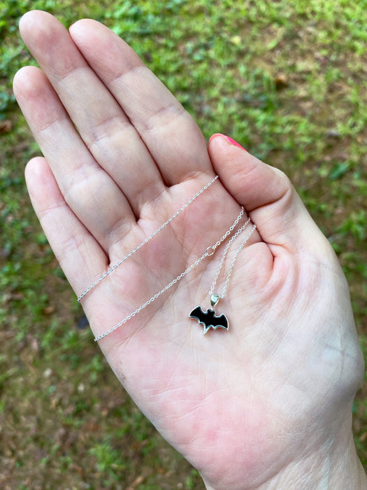 Gemstone Bat Necklace