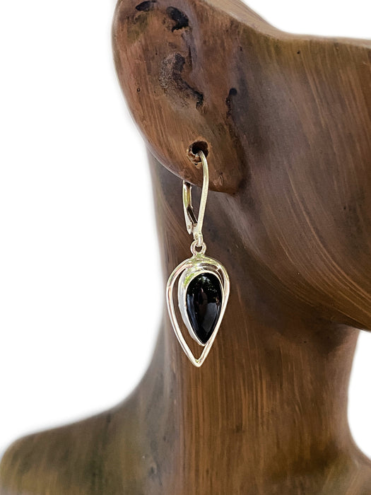 Gemstone Teardrop Point Dangles | Sterling Silver Earrings | Light Years