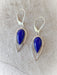 Gemstone Teardrop Point Dangles | Sterling Silver Earrings | Light Years