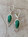 Gemstone Teardrop Point Dangles | Sterling Silver Earrings | Light Years