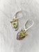 Petite Gemstone Shield Dangles | Sterling Silver Earrings | Light Years Jewelry