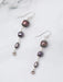 Reflections Purple Pearl Drop Dangles by Anne Vaughan | Sterling Silver | Light Years