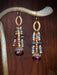 Crisp Autumn Fanciful Statement Dangles by Anne Vaughan | Antique Brass Earrings | Light Years