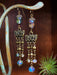 Crisp Autumn Crystal Chandelier Dangles by Anne Vaughan | Antiqued Brass Earrings | Light Years