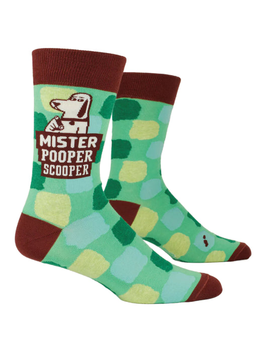 Mr Pooper Scooper Men's Crew Socks by Blue Q | Gifts Accessories | Light Years