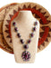 Purple Spiny Oyster Shell Statement Necklace | Navajo Native American Handmade | Light Years