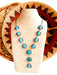 Classic Turquoise Statement Necklace | Navajo Native American Handmade | Light Years