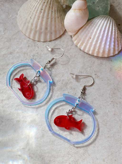 Goldfish Bowl Dangles | Fashion Earrings | Light Years Jewelry