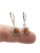 Amber Sun Dangles | Sterling Silver Earrings | Light Years Jewelry