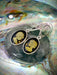 Amber Intaglio Cameo Dangles | Sterling Silver Earrings | Light Years