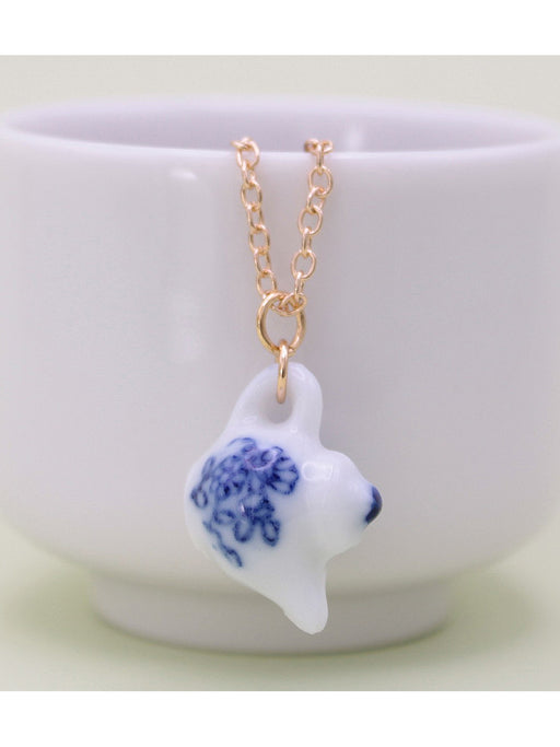 Tea Time Ceramic Teacup Tea Pot Necklace | Gold Fashion Chain | Light Years