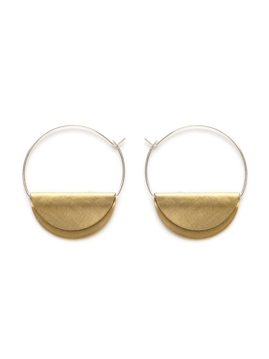 Hathor Hoops by Amano Studio | Sterling Silver Brass Earrings | Light Years Jewelry