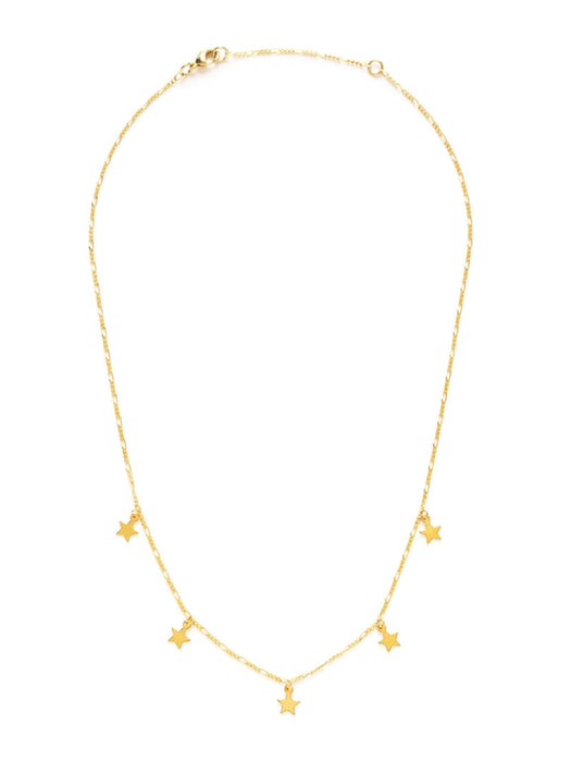 Five Floating Stars Necklace | 14kt Gold Plated | Light Years Jewelry 