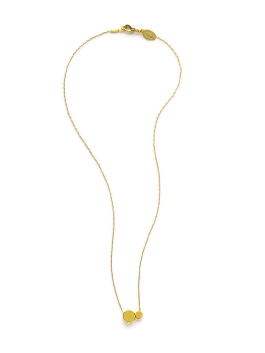 Double Dot Necklace | 14k Gold Plated Chain | Light Years Jewelry