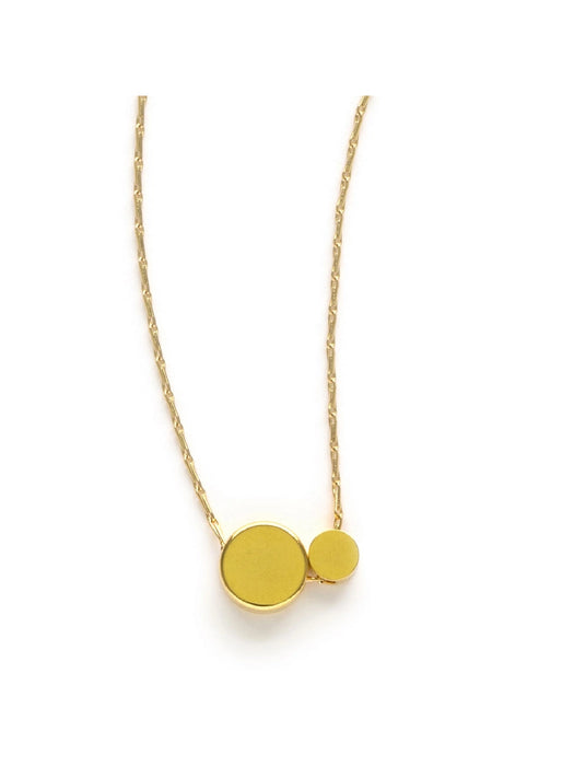 Double Dot Necklace | 14k Gold Plated Chain | Light Years Jewelry