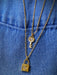 Layered Lock & Key Necklace | Gold Plated Chain Pendant | Light Years