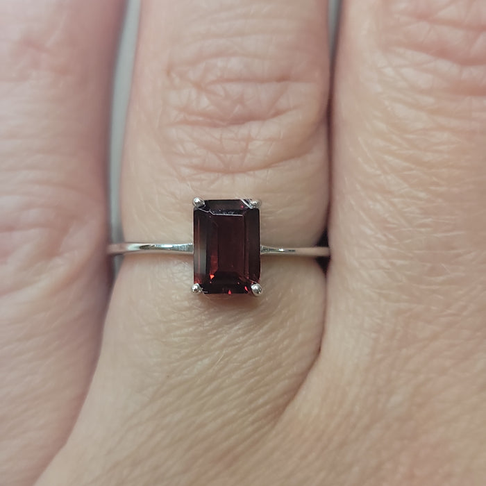 Garnet sales baguette ring