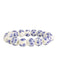 Blue Floral Ceramic Beaded Stretch Bracelet | Light Years Jewelry