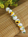 Sunflower Ceramic Bead Bracelet | Beaded Stretch Bracelet | Light Years